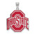 Sterling Silver Ohio State University XL Enamel Pendant by LogoArt