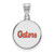 Image of Sterling Silver University of Florida Medium Disc Pendant by LogoArt SS092UFL