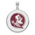 Image of Sterling Silver Florida State University Large Disc Pendant by LogoArt SS093FSU