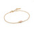 7.25" Ania Haie Orb Rose Quartz Chain Bracelet Gold-Plated Sterling Silver