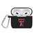Texas Tech Red Raiders Silicone Case Cover Compatible with Apple AirPods Generation 3 (Black)