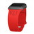 Image of Kansas Jayhawks Engraved Silicone Sport Compatible with Apple Watch Band - Red