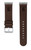 Syracuse Orange Premium Leather Watch Band Compatible with Fitbit Versa 3 and Sense - Brown