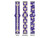 Image of Washington Huskies HD Watch Band Compatible with Fitbit Versa 3 and Sense - Stripes