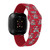 Image of Wisconsin Badgers HD Watch Band Compatible with Fitbit Versa 3 and Sense - Repeating