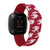 Image of Washington State Cougars HD Watch Band Compatible with Fitbit Versa 3 and Sense - Repeating