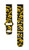 Image of Iowa Hawkeyes HD Watch Band Compatible with Samsung Galaxy Watch - Random Pattern