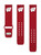 Image of Wisconsin Badgers Silicone Watch Band Compatible with Samsung & More - Crimson