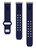 Syracuse Orange Engraved Silicone Watch Band Compatible with Fitbit Versa 3 and Sense (Navy)