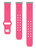 Texas Tech Red Raiders Engraved Silicone Watch Band Compatible with Fitbit Versa 3 and Sense (Pink)