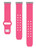 Image of Wisconsin Badgers Engraved Silicone Watch Band Compatible with Fitbit Versa 3 and Sense (Pink)