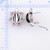 Image of 18K White Gold Omega Back Earrings w/ Black Nephrite Jade, Pink Tourmaline & Diamond