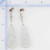 Image of 62mm 18K White Gold & Carved Dragon Ice Jadeite Jade Earrings w/ Ruby & Diamond