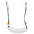 Water Jadeite Jade Adjustable Cord Necklace w/ Multicolor Jadeite Jade Accent Beads
