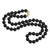 Image of 20" 8mm Black Nephrite Jade Bead Necklace with 14K Yellow Gold Clasp