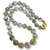 Image of 23" Knotted Lavender Jadeite Jade Bead Necklace with 14K Yellow Gold Clasp
