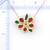 Image of 16" + 2" 14K Yellow Gold Necklace w/ Multicolor Jadeite Jade Floral Pendant