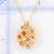 Image of 16" + 4" 18K Yellow Gold Necklace with Yellow Jadeite Jade Bubble Design Pendant