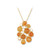 Image of 16" + 4" 18K Yellow Gold Necklace with Yellow Jadeite Jade Bubble Design Pendant