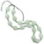 Adjustable Length Green Jadeite Jade Necklace with Carved Beads