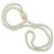 Image of 32" 18K Yellow Gold Light Green Jadeite Jade Bead Necklace