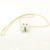 20" 14K Yellow Gold Butterfly Pendant Necklace with Green Jadeite Jade, Rubies & Diamonds