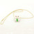 Image of 20" 14K Yellow Gold Butterfly Pendant Necklace with Green Jadeite Jade, Rubies & Diamonds