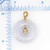 Image of 14K Yellow Gold Light Lavender Jadeite Jade Good Luck Donut Pendant