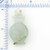 Image of Light Green Jadeite Jade Pendant - Carved Vase with Flowers & Bird