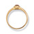 Size 7 14K Yellow Gold & Translucent Red Jadeite Jade Teardrop Ring