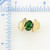 Image of Size 6 18K Yellow Gold Paddle Mount Ring with Dark Green Jadeite Jade