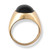 Image of Size 8 14k Yellow Gold Black Nephrite Jade Gypsy Ring