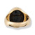 Image of Size 8 14k Yellow Gold Black Nephrite Jade Gypsy Ring