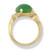 Image of 18K Yellow Gold Green Jadeite Jade Ring with 4 Diamonds