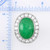 Image of 18K Yellow & White Gold Green Jadeite Jade Ring Image of 18K Yellow & White Gold Green Jadeite Jade Ring