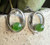 Image of Stainless Steel Oval Earrings with 5mm Nephrite Jade Bead