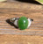 Image of Sterling Silver Adjustable Band Ring with 10mm Jade Cabochon