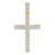 Image of 10kt Yellow Gold Mens Round Diamond Roman Cross Pendant 1-7/8 Cttw Style 58344