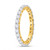 14kt Yellow Gold Womens Round Diamond Classic Eternity Ring 1-1/2 Cttw Size-8
