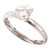 14kt White Gold Womens Round Diamond Solitaire Bridal Wedding Engagement Ring 3/8 Cttw Style 50026