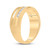 10kt Yellow Gold Mens Round Diamond Wedding Band Ring 1/2 Cttw Style 96308