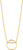 16"+2" Ania Haie Gold-Plated Twist Chain Circle Necklace