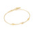 7.25" Ania Haie Gold-plated Sterling Silver Twisted Wave Chain Bracelet