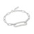 7.25" Ania Haie Sterling Silver Pave Link Bracelet