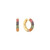 Image of 11.5mm Ania Haie Gold-plated Sterling Silver Rainbow Huggie Hoop Earrings
