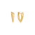 13mm Ania Haie Gold-plated Sterling Silver Arrow Huggie Hoop Earrings