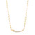 18" Ania Haie Gold-plated Sterling Silver Pave Bar Chain Necklace