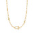 17" Ania Haie Gold-plated Sterling Silver Stud Link Charm Necklace