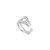 Ania Haie Sterling Silver Twisted Wave Wide Adjustable Ring