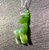 18" Sterling Silver Chain Necklace with 30mm Canadian Nephrite Jade Deer Pendant